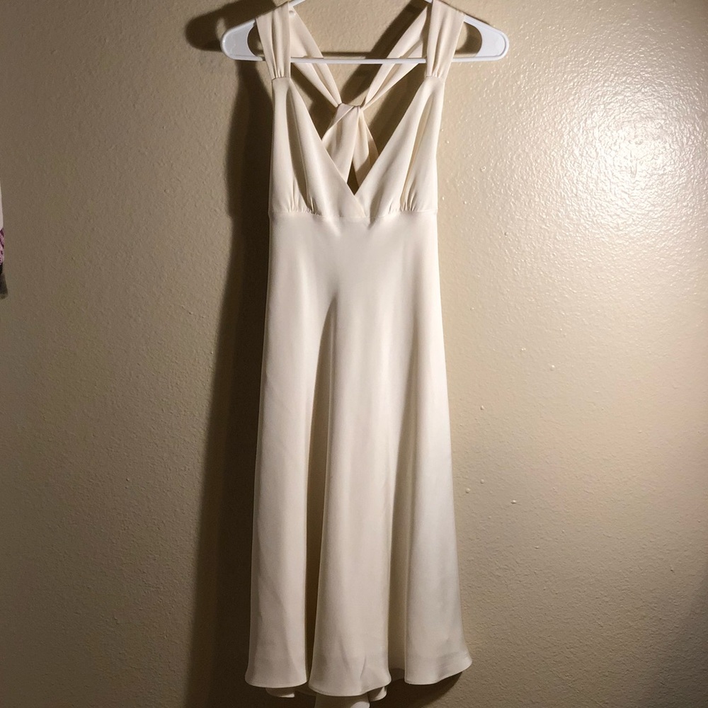 J. Crew Avery gown midi in ivory